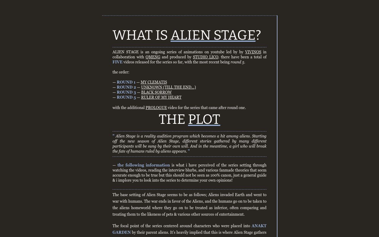 alien stage.